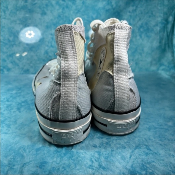 Converse Chuck 70 Gray Patchwork Men’s Canvas High Top Shoes Sneakers Size 9.5 - Picture 4 of 7